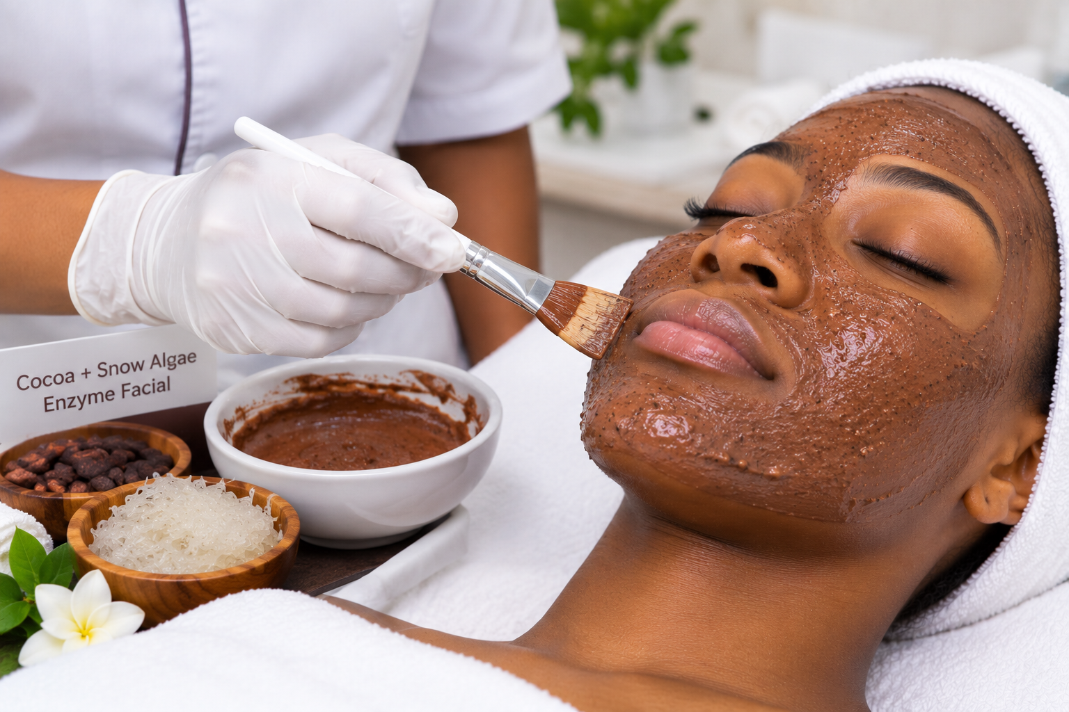 Cocoa + Snow Algae Enzyme Facial