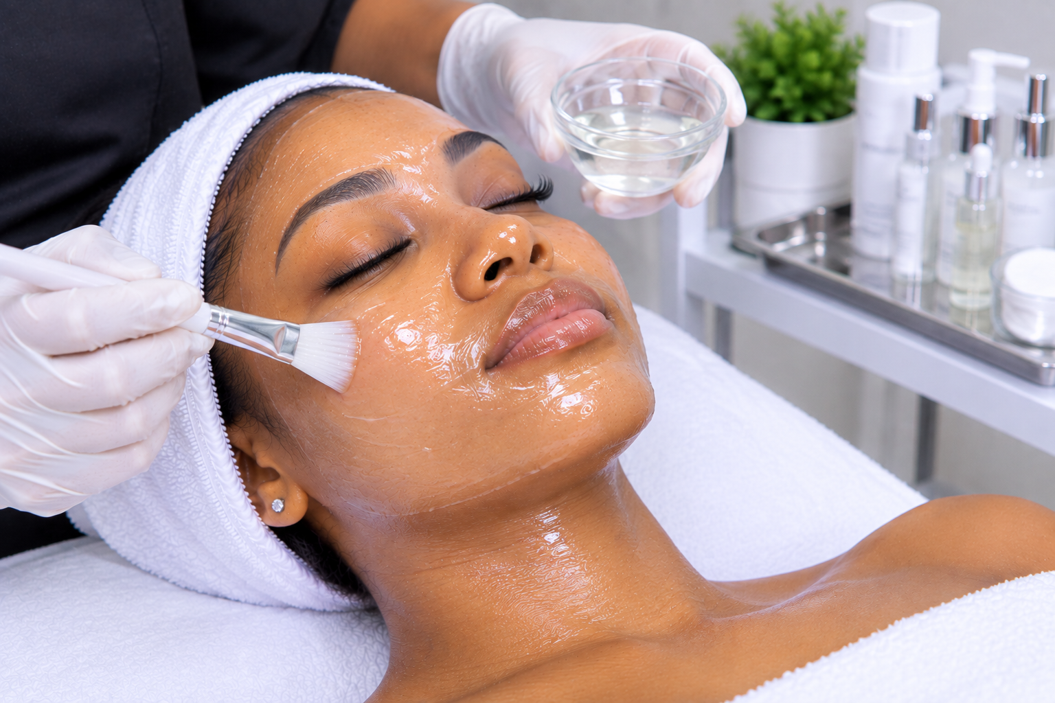 Korean Glass skin facial