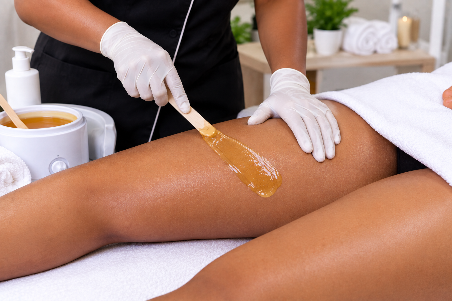 Thighs  Wax Hair Removal